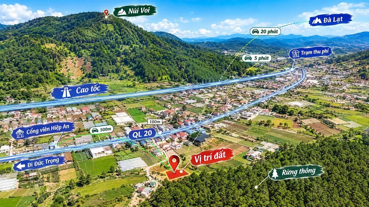 Bán đất 184m2 có 100m2 thổ cư chân đèo Prenn, Đà Lạt, giá 950 triệu - Ảnh thu nhỏ 4