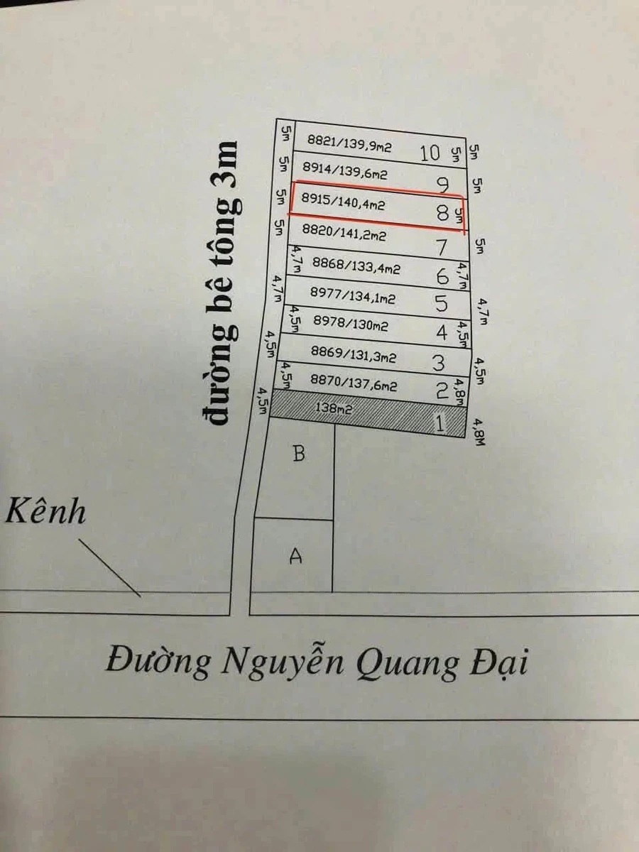 Bán đất 140m² đường Nguyễn Quang Đại Tây Ninh 950 triệu - Ảnh thu nhỏ 2