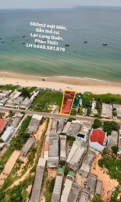 Bán đất biển Phan Thiết 560m2 mặt đường Lạc Long Quân