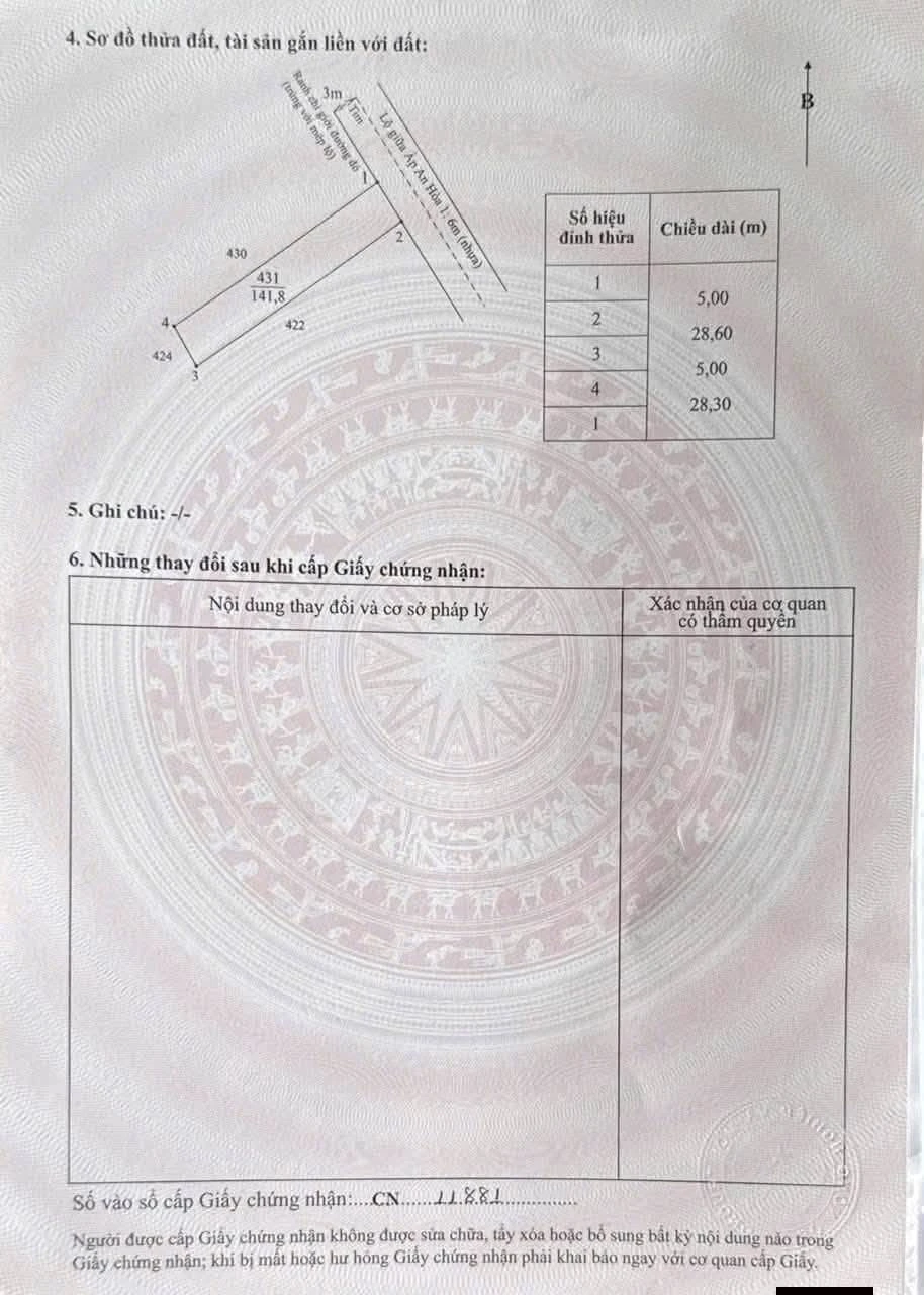 Bán đất thổ cư 140m² An Hòa Thủ Thừa Long An 370 triệu - Ảnh 1