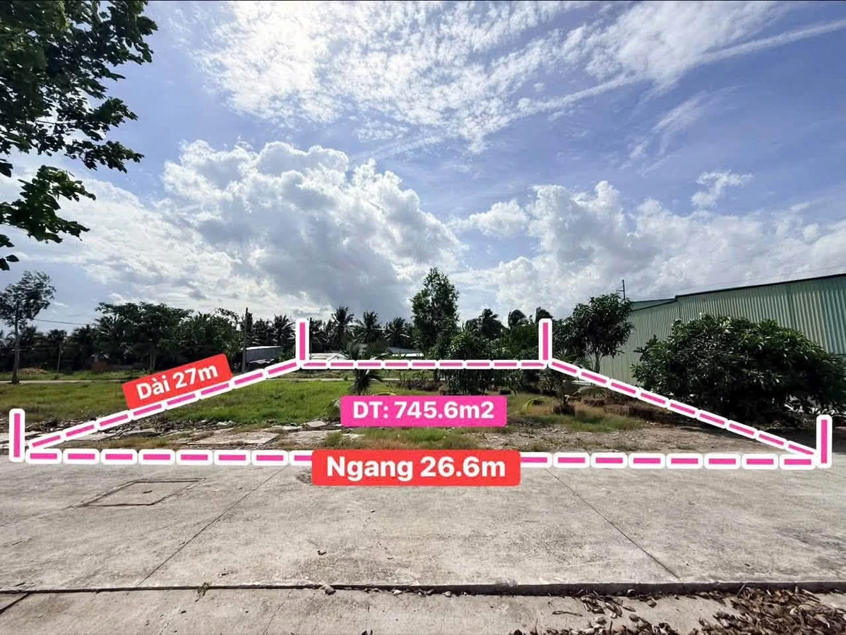 Bán đất 745.6m² tại xã Phú Hưng, Bến Tre - Ảnh thu nhỏ 3
