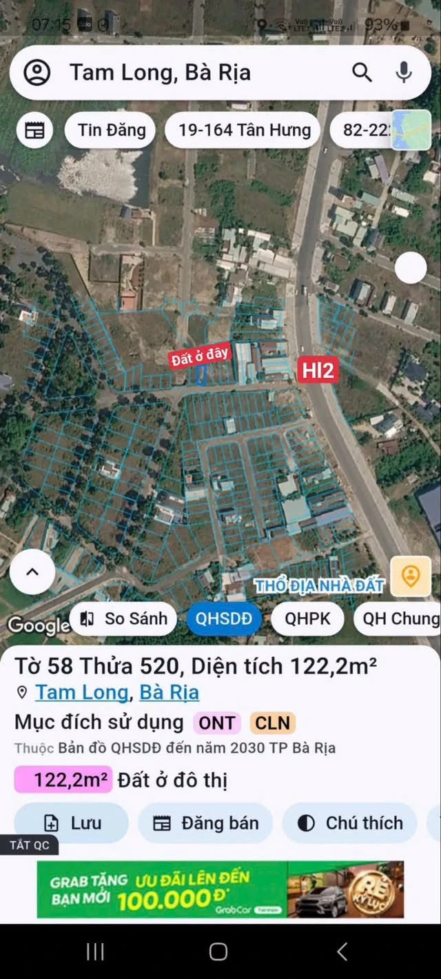 Bán lô đất 125m² Hòa Long Bà Rịa 1 tỷ 650 triệu - Ảnh 1