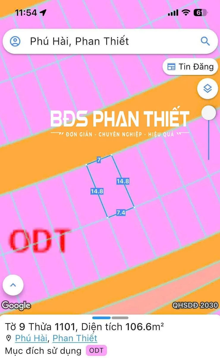 Bán nền đất 106,6 m² tại Queen Pearl Phần Thiết - Ảnh thu nhỏ 2