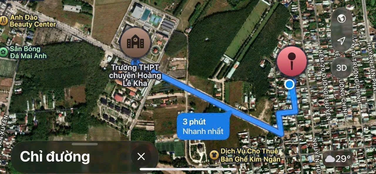 Bán đất hẻm 10m Trường Chinh Tây Ninh, 100m², 1.5 tỷ - Ảnh 1