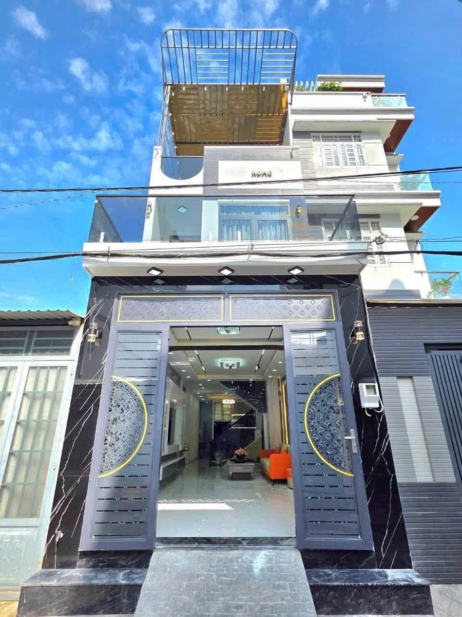 Bán nhà 4 tầng 76m² full nội thất Huỳnh Tấn Phát Nhà Bè - Ảnh 1