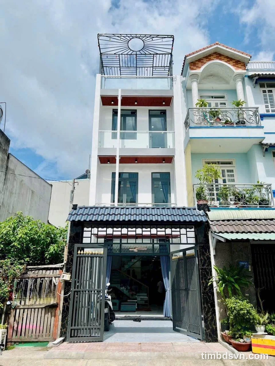 Bán nhà mặt tiền 4x16m, 4 phòng ngủ tại Quận 12 - 6,5 tỷ - Ảnh 1