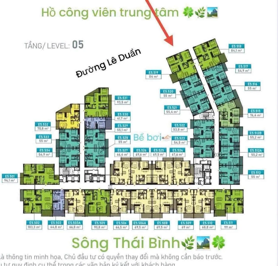 Bán căn hộ góc 3PN 84m² tầng 5 Ecoriverside Hải Dương 3.86 tỷ - Ảnh 1