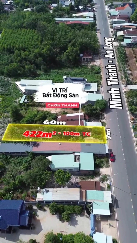 Bán đất 100m2 xây nhà ở kinh doanh An Long, Bình Dương