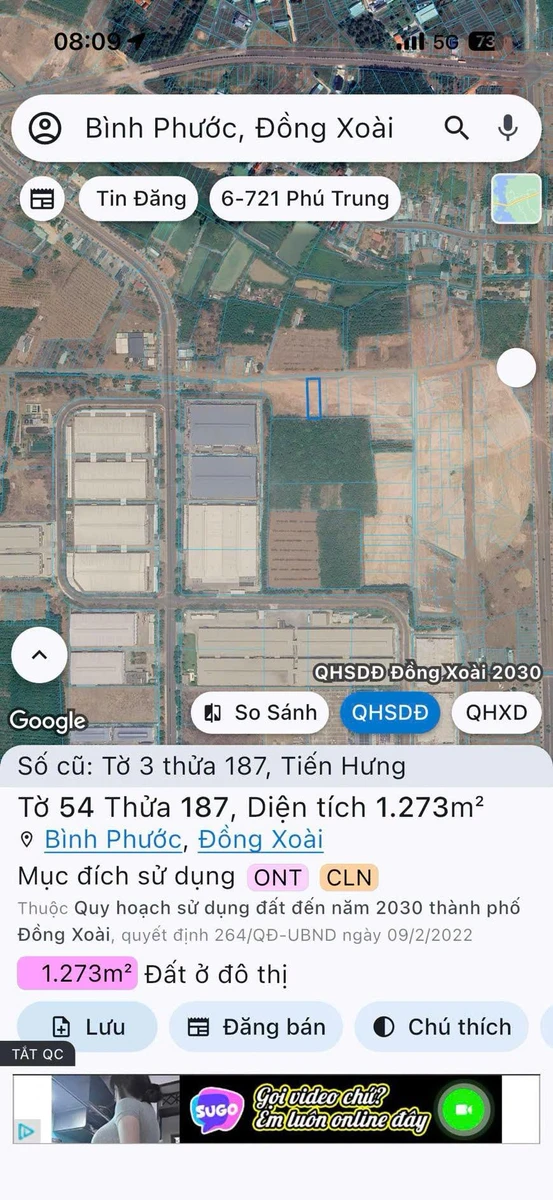 Bán lô đất 945m² giáp KCN Đồng Xoài 3 giá 3 tỷ - Ảnh thu nhỏ 2