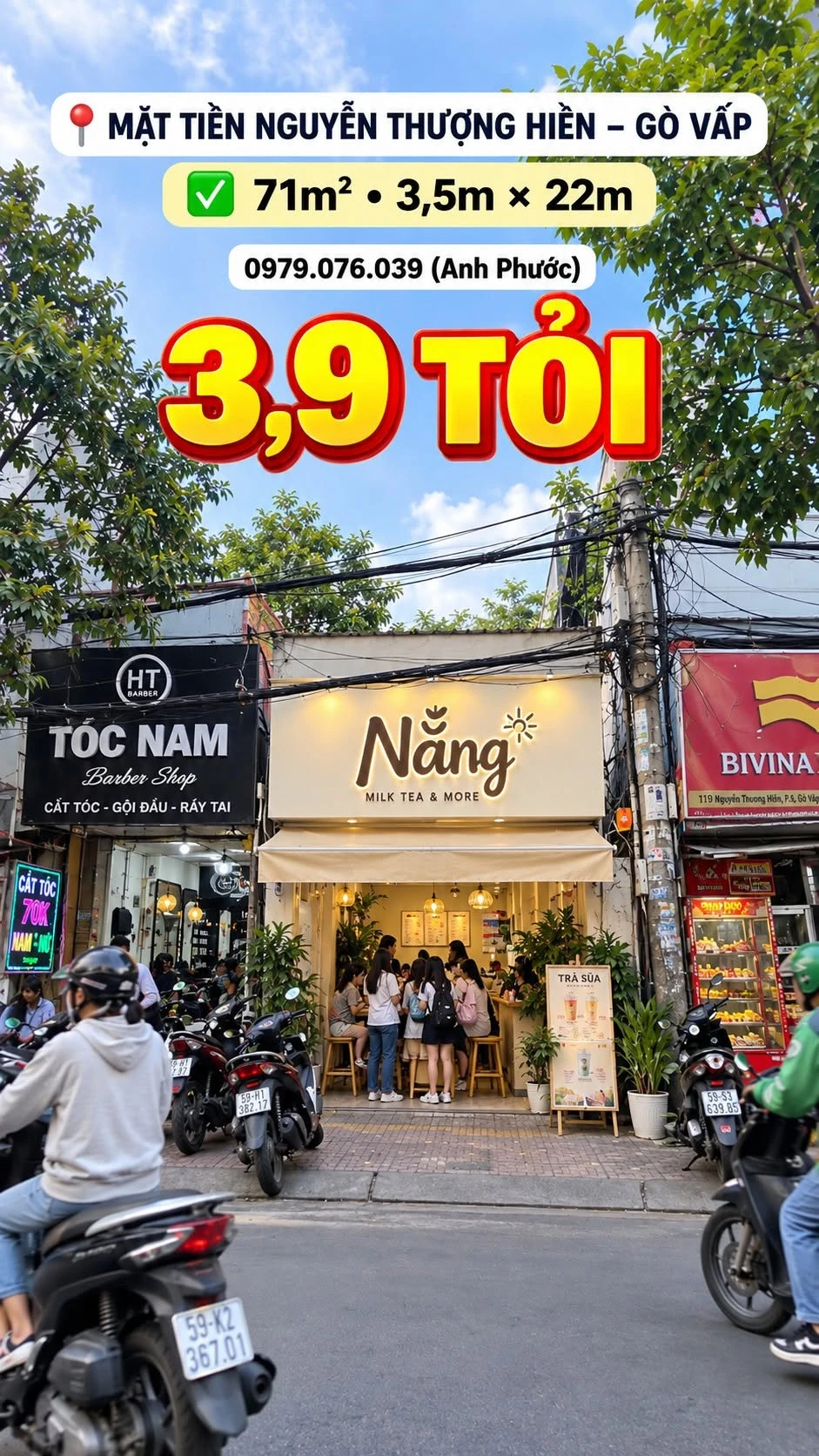 Bán nhà mặt tiền Nguyễn Thượng Hiền, Gò Vấp, 71m², giá 3,9 tỷ - Ảnh 1