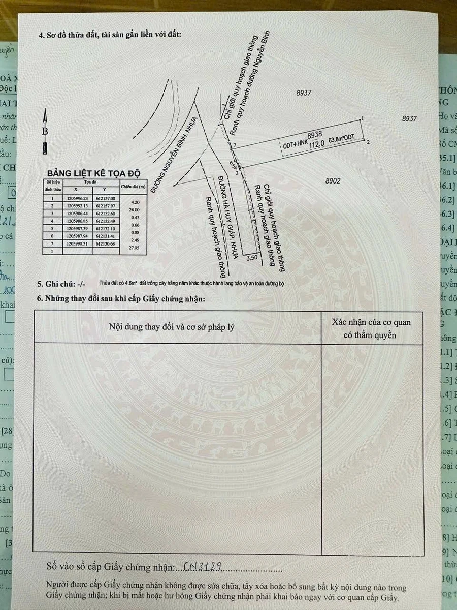 Bán lô đất mặt tiền đường Hà Huy Giáp 112m2, phường Đông Hòa, giá 4,95 tỷ - Ảnh thu nhỏ 5