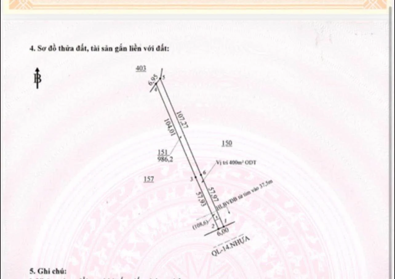 Bán đất mặt tiền QL14, 400m² ở Tân Thành, Đồng Nai - Ảnh 1