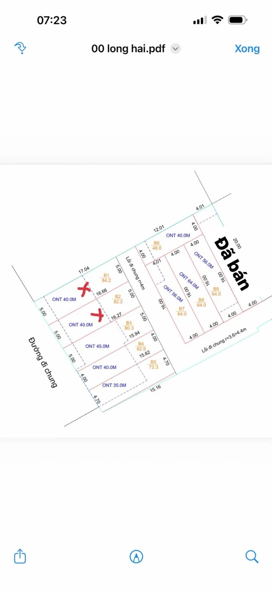 Bán đất nền Long Hải 5x16m, sổ hồng, 650 triệu - Ảnh 1