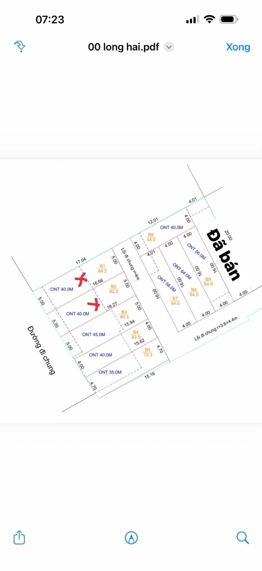 Bán đất nền Long Hải 5x16m, sổ hồng, 650 triệu - Ảnh 1