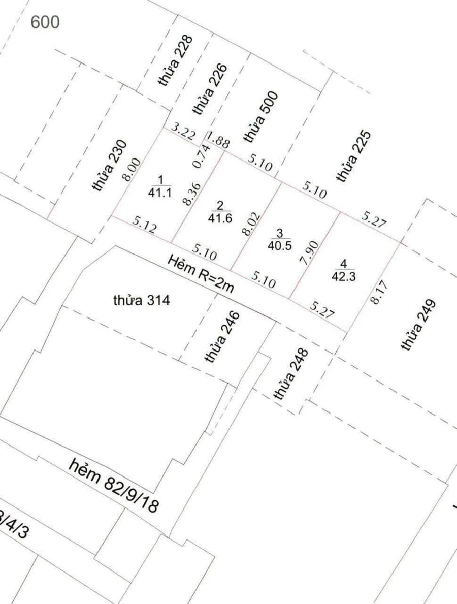Bán đất hẻm 205m² Trương Công Định Vũng Tàu 5,5 tỷ - Ảnh thu nhỏ 2