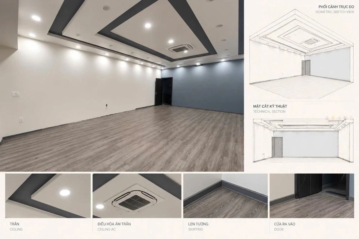 Cho thuê mặt bằng văn phòng 60m² tầng 1 Waterfront 1 - Ảnh thu nhỏ 2