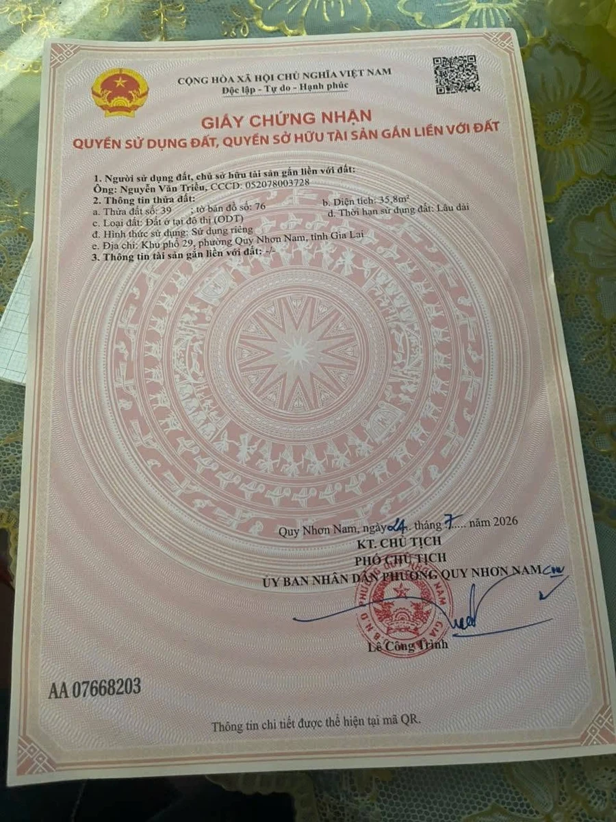 Bán lô đất 36m2 đường Tây Sơn, trung tâm thành phố Quy Nhơn - Ảnh thu nhỏ 2