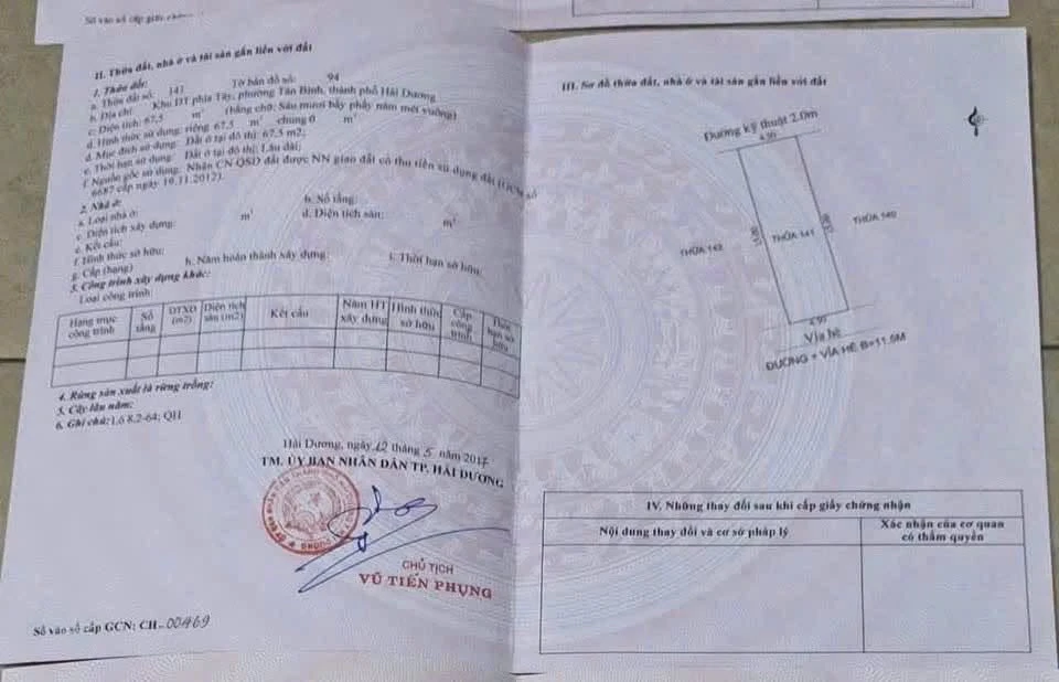 Bán lô đất mặt phố Đặng Thái Mai, Hải Dương, 67.5m2 - Ảnh thu nhỏ 3