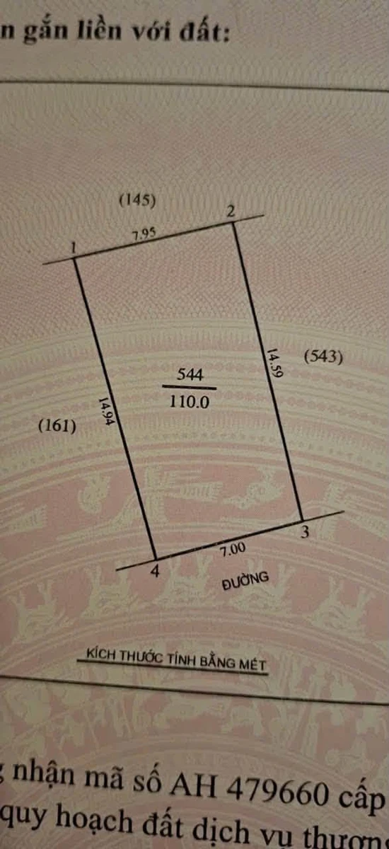Bán đất kèm nhà C4 110m2 Phường Nghi Phú - Ảnh thu nhỏ 2