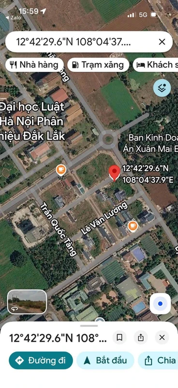 Bán đất thổ cư 110m2 đường Quảng Hàm, Phường Tân An, Buôn Ma Thuột giá 5,85 tỷ
