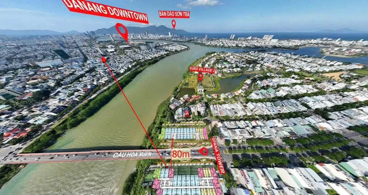 Bán căn hộ 1PN+ 53,3m² view sông, cầu Hòa Xuân, Đà Nẵng giá 3,905 tỷ - Ảnh thu nhỏ 3