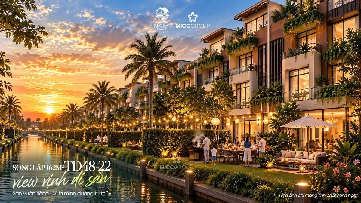 Bán song lập 162m2 sân vườn riêng hướng thủy Hạ Long - Ảnh thu nhỏ 3