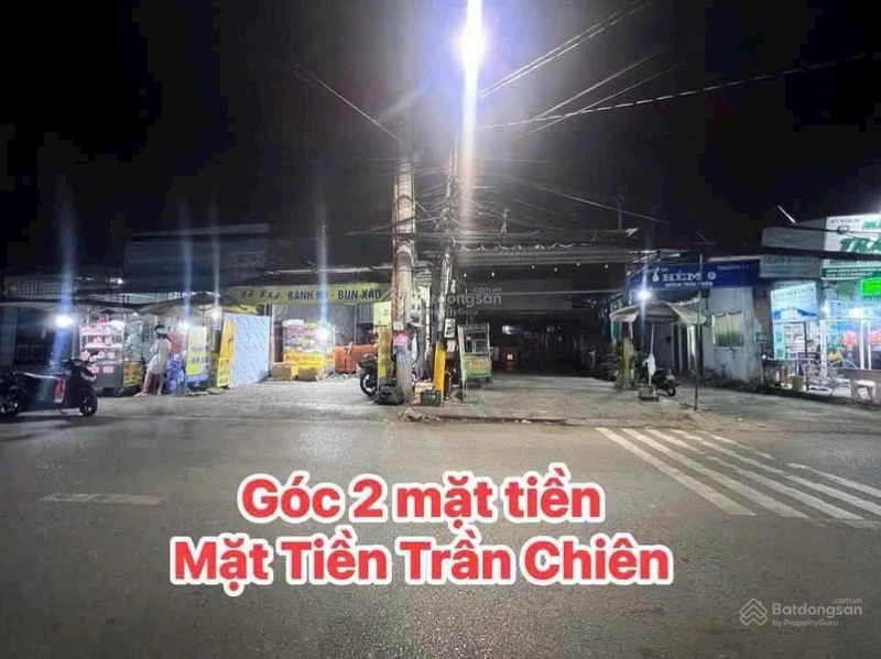 Góc 3 mặt tiền đường Trần Chiên gần Đại học Tây Đô