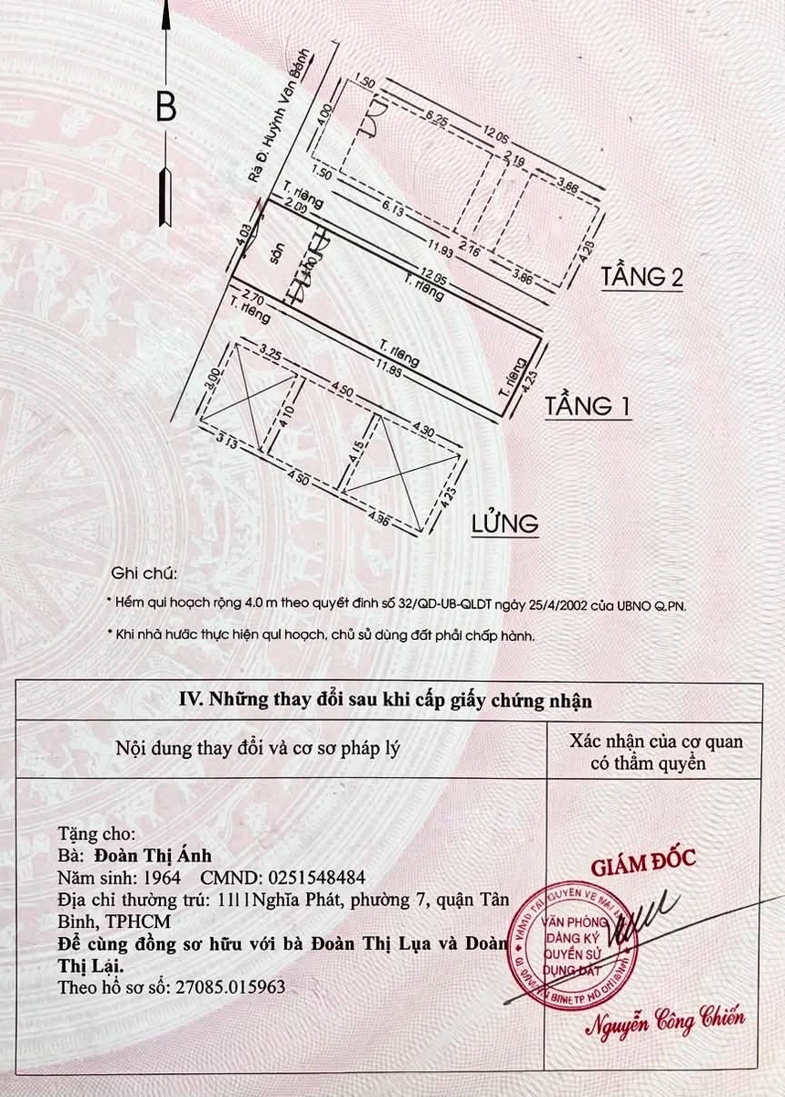 Bán nhà 3 tầng 65m2 gần 6 tỷ Phú Nhuận - Ảnh 1