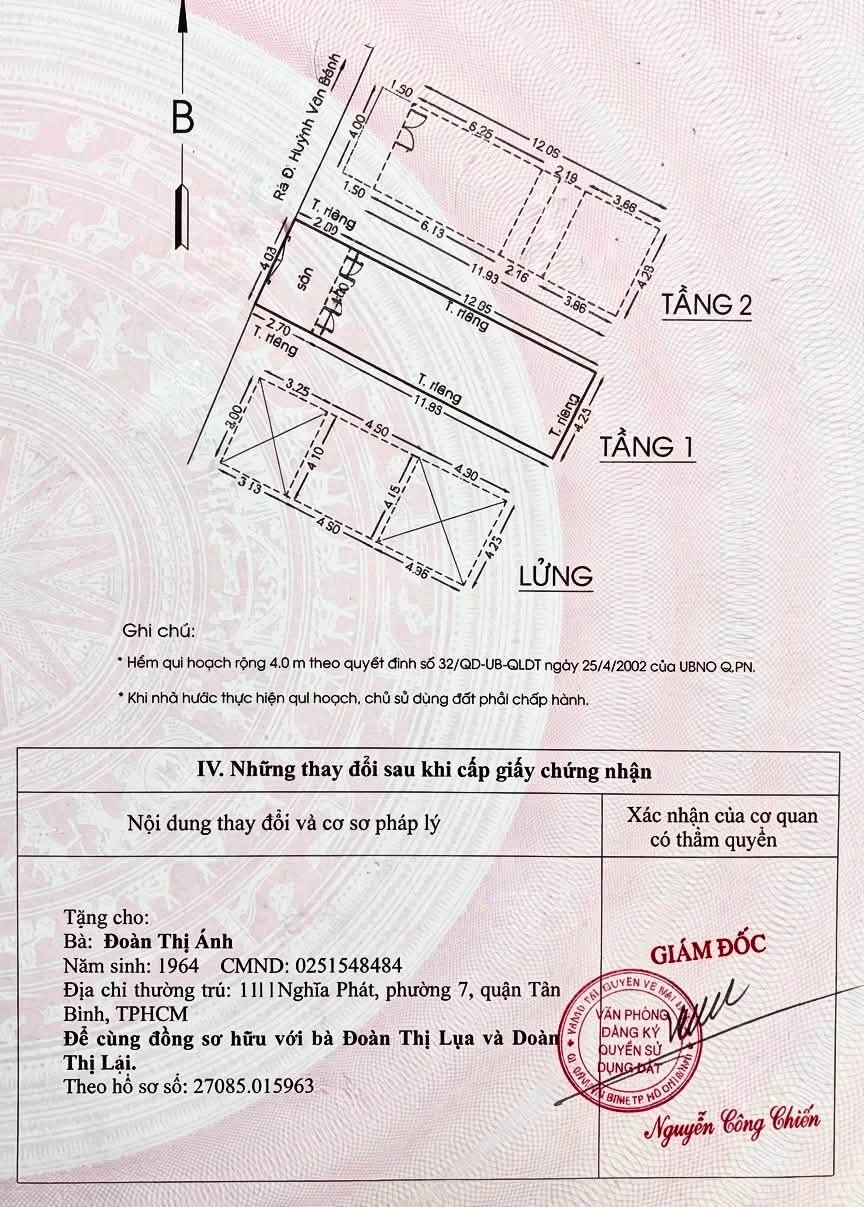 Bán nhà 3 tầng 65m2 gần 6 tỷ Phú Nhuận - Ảnh 1