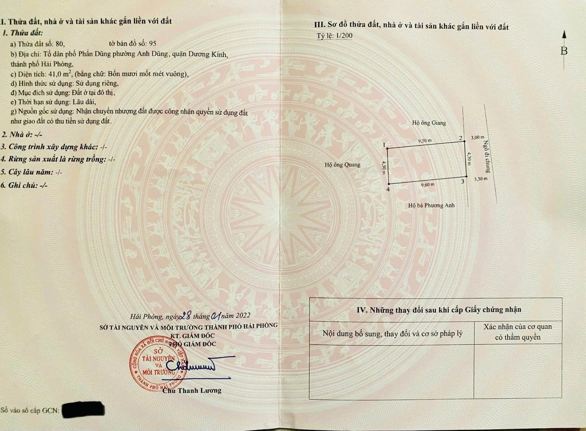 Bán lô đất 41.1m2 Phấn Dũng Hải Phòng 1.3 tỷ - Ảnh 1