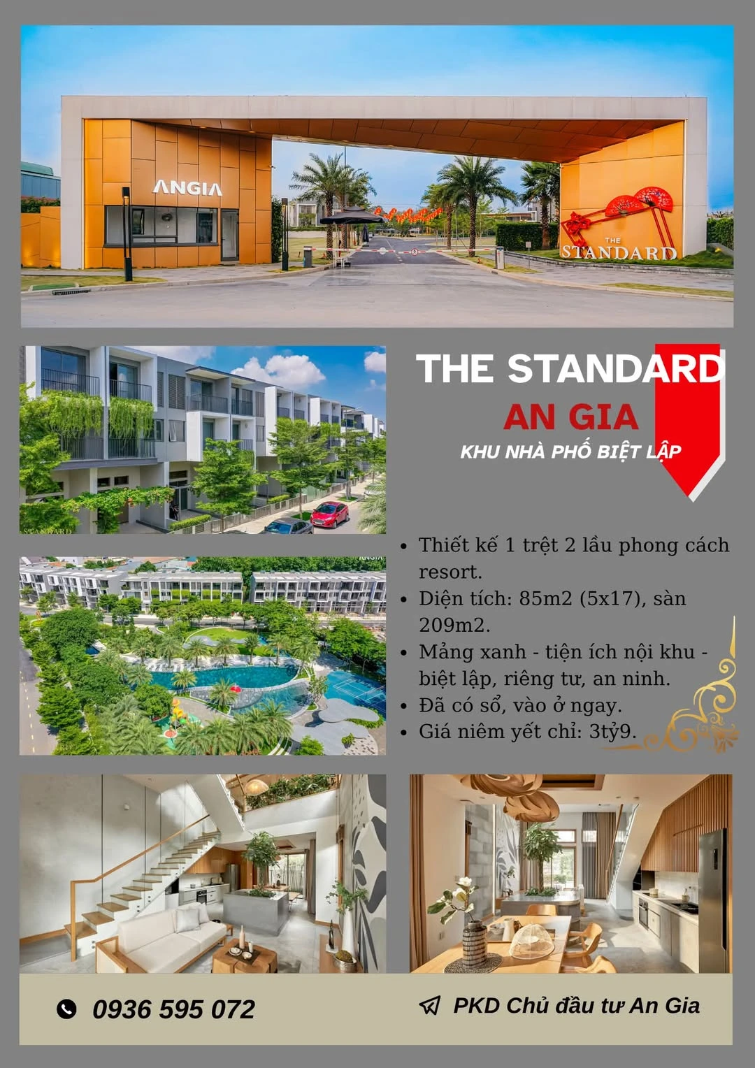 Bán nhà phố 85m² 1 trệt 2 lầu trong khu compound gần VSIP, Bình Dương, giá 3,9 tỷ - Ảnh 1