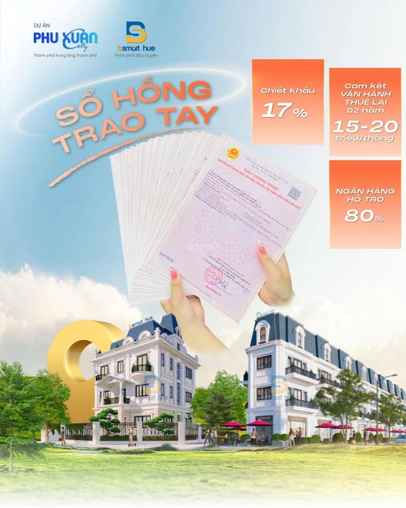 Dự án Phú Xuân City mặt tiền đường Võ Nguyên Giáp đã có sổ trao đến tay khách hàng, giá chỉ từ 2tỷ3