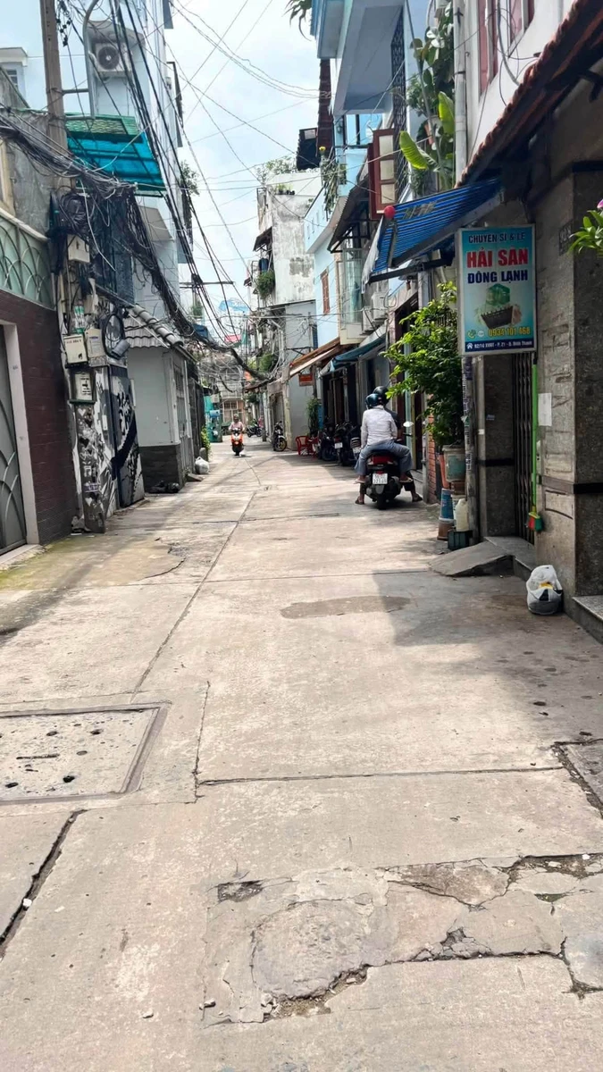 Bán nhà 4 tầng 8 phòng 55m² Phường 21 Bình Thạnh 5.7 tỷ - Ảnh 1