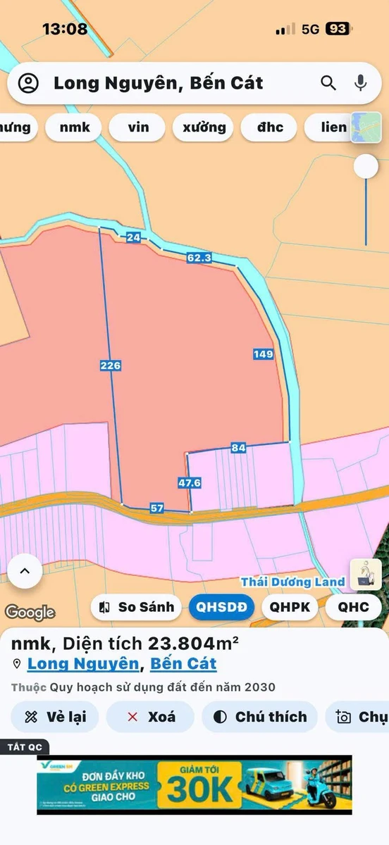 Bán đất Hóc Môn 23ha (23.000m²) mặt tiền giá 23 tỷ - Ảnh thu nhỏ 3