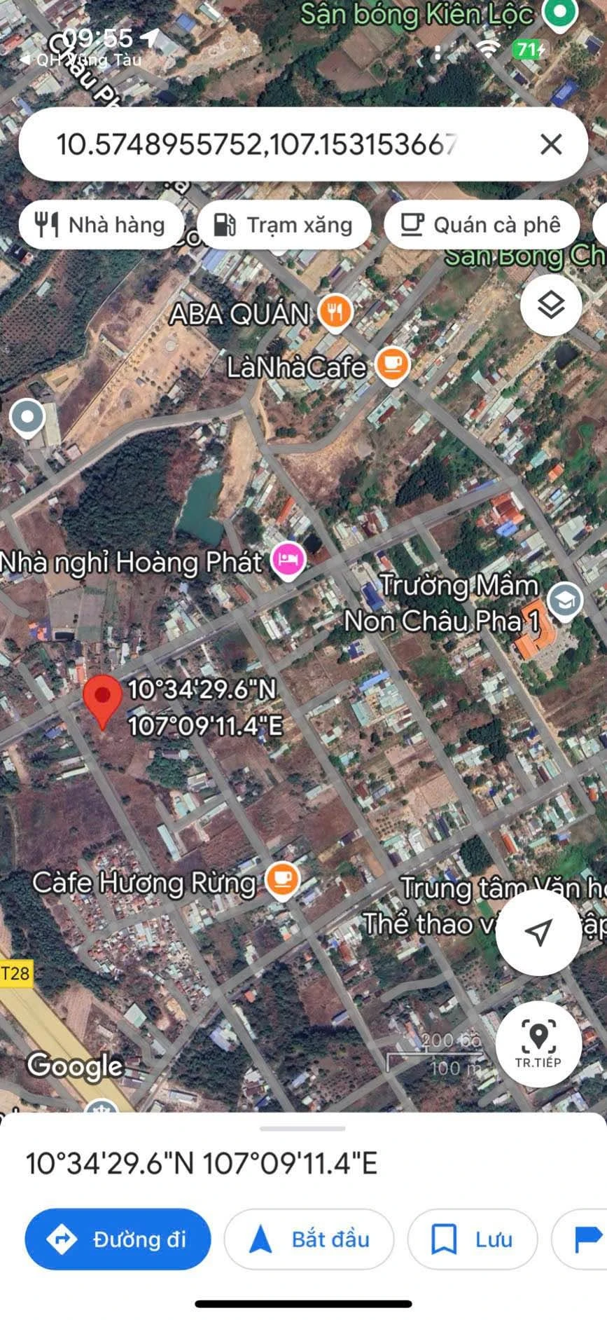 Bán đất Châu Pha mặt tiền đường nhựa 14,500m² giá 920 triệu - Ảnh 1