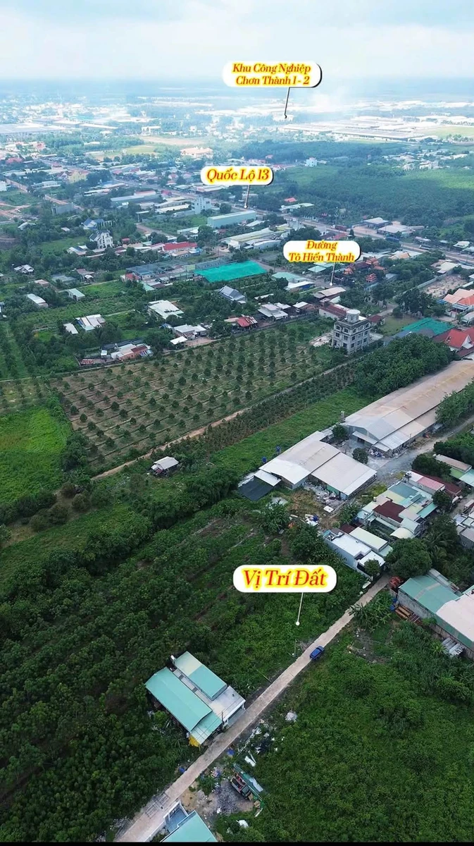 Bán đất mặt tiền D8 Thành Tâm 400m² Chơn Thành 1 tỷ 590 - Ảnh thu nhỏ 3