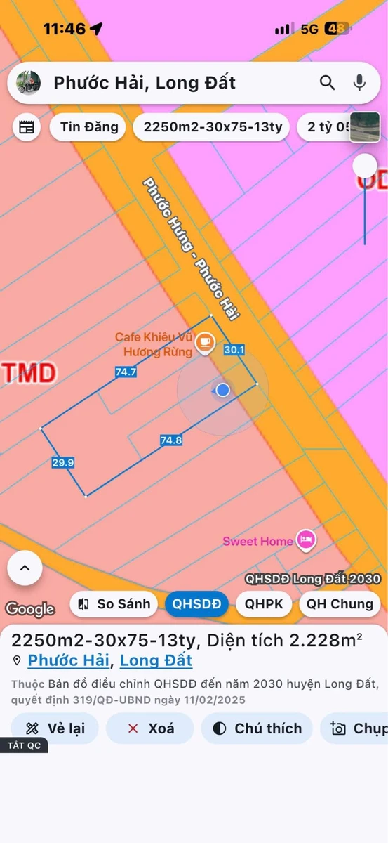 Bán nhà vườn 2250m² mặt tiền Phước Hưng, Nhà Bè - Ảnh thu nhỏ 5