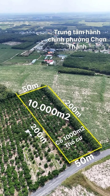 Bán đất 1 hectare mặt tiền Nguyễn Văn Linh, Chơn Thành, Bình Dương