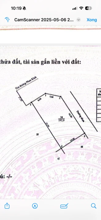 Tôi chính chủ, bán đất mặt đường Phan Kính, Hồng Lĩnh. 352m2 hiện đang 2 sổ (192m + 160m) 10,9 tỷ - Ảnh 1