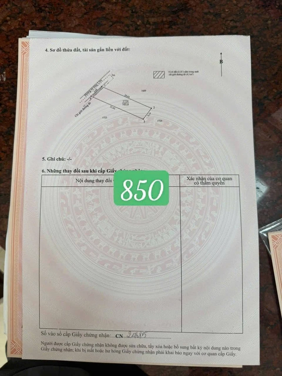 Bán 3 lô đất Phước Lợi, Bến Lức, Long An, giá từ 750 triệu, gần chợ Gò Đen - Ảnh thu nhỏ 4