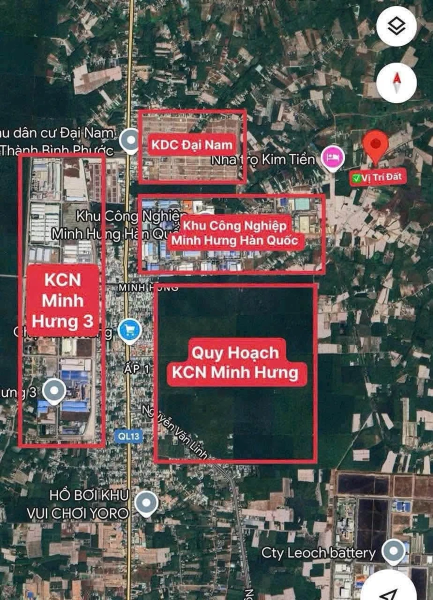 Bán đất 418m2 gần KCN Minh Hưng 580 triệu - Ảnh 1