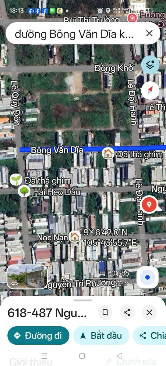 Bán nền liền kề Bông Văn Dĩa, Bạc Liêu, 93.72 m², 800 triệu - Ảnh thu nhỏ 2