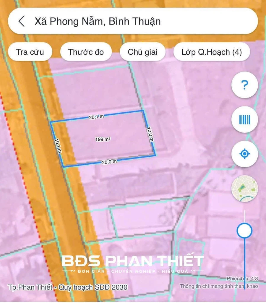 Bán đất thổ cư 200m² đường Ngô Đức Tốn, Phan Thiết 1.6 tỷ - Ảnh thu nhỏ 3