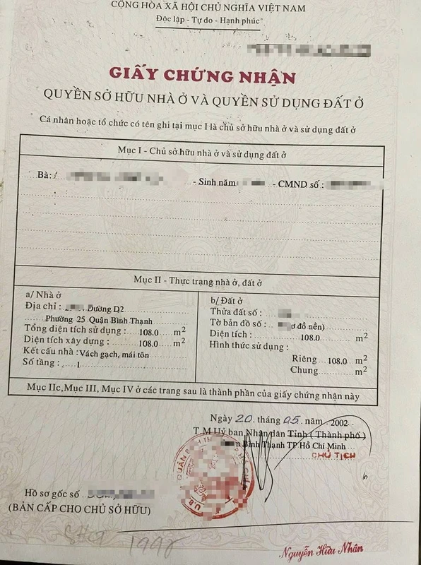 Bán nhà hẻm xe tải đường D2 (Nguyễn Gia Trí) 4 tầng 108m2, Phường 25, Bình Thạnh