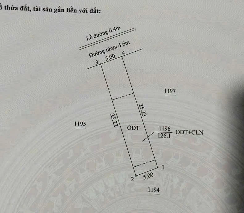 Bán đất Hiệp Thành 126m² mặt tiền đường 5m, giá 3 tỷ 320 - Ảnh 1