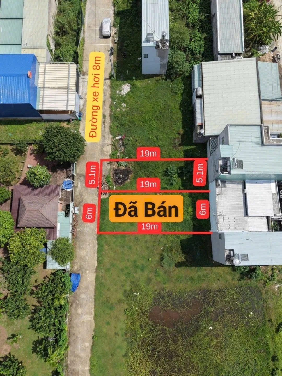 Bán lô đất 5.1x19m (97m²) Tân Triều, Thủ Đức 1 tỷ 500 - Ảnh 1