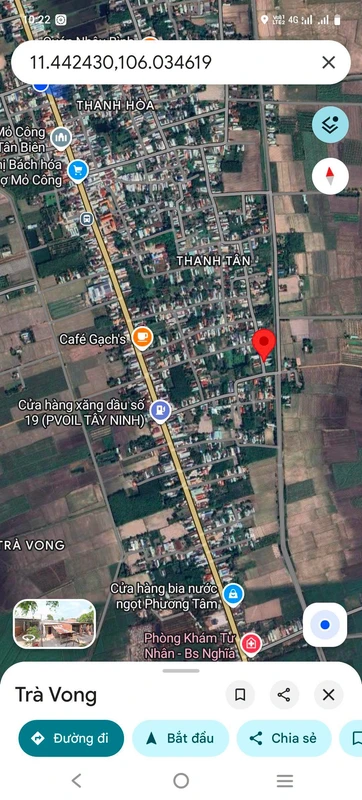 Bán đất thổ cư mặt tiền đường nhựa 5x33m gần QL22B, Mỏ Công, Tân Biên, Tây Ninh