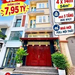 Bán nhà mới 5 tầng đúc BTCT, 4x14m, 53m2, giá 7,95 tỷ, gần Quận 10 - Ảnh thu nhỏ 1