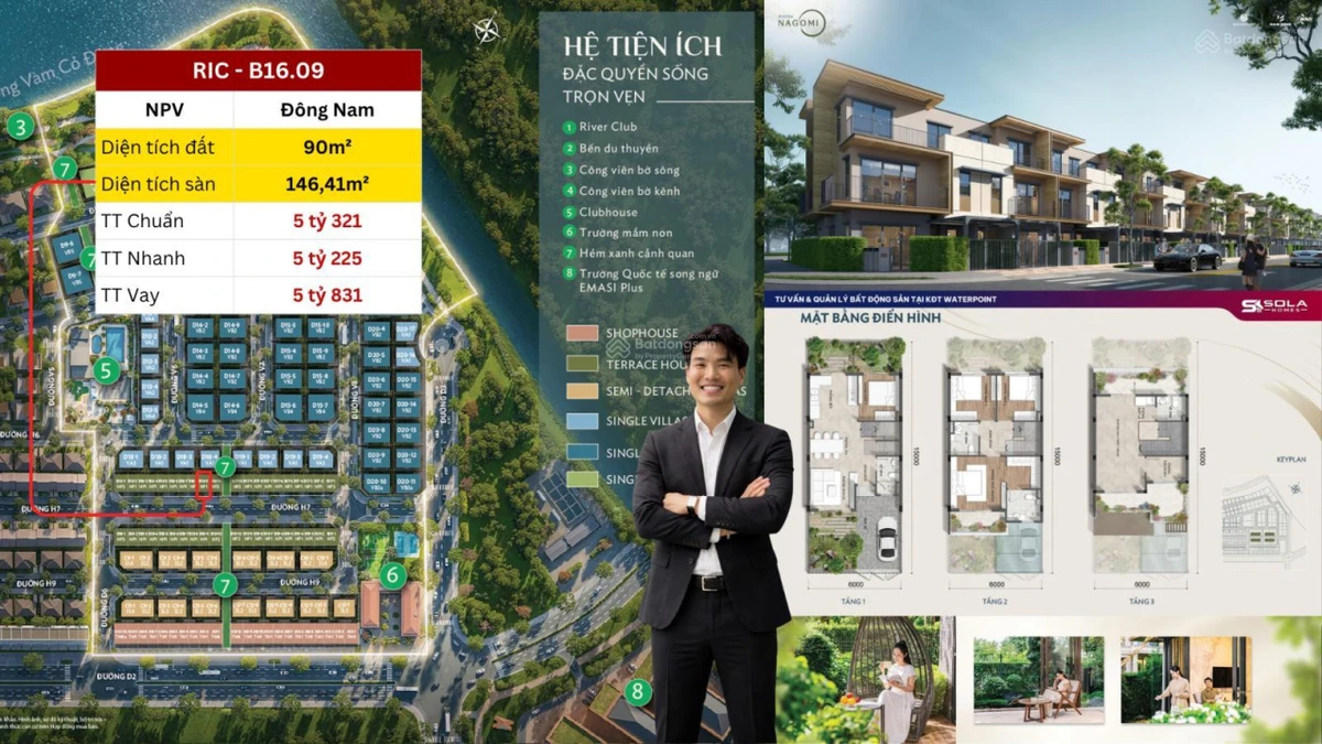 NHÀ PHỐ 3 TẦNG RIVERA NAGOMI 5,2 TỶ - HƯỚNG ĐÔNG NAM | THANH TOÁN GIÃN 24TH, 3 NĂM MIỄN PHÍ QUẢN LÝ - Ảnh 1
