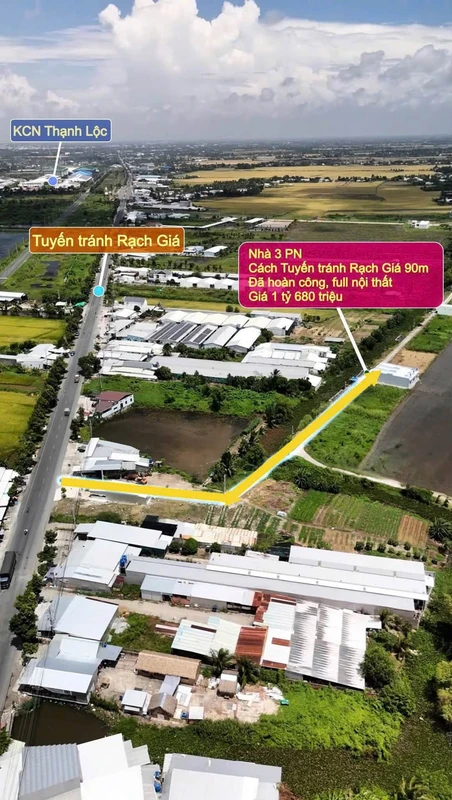 Bán nhà phố 100m2 3 phòng ngủ 1,59 tỷ An Giang